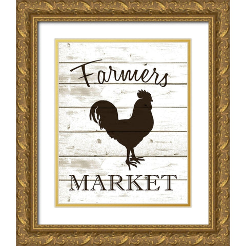 Farmers Market 2 Gold Ornate Wood Framed Art Print with Double Matting by Kimberly, Allen