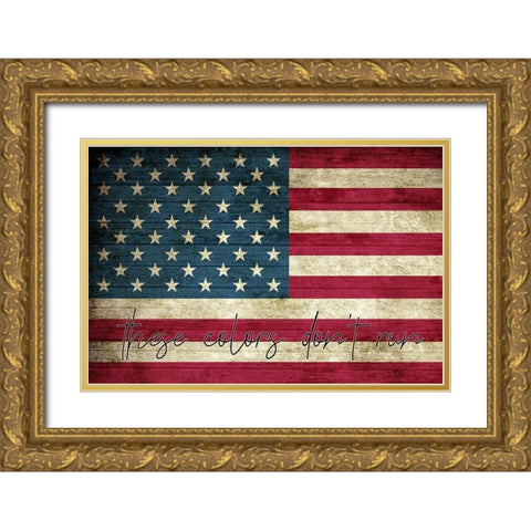 These Colors Gold Ornate Wood Framed Art Print with Double Matting by Kimberly, Allen