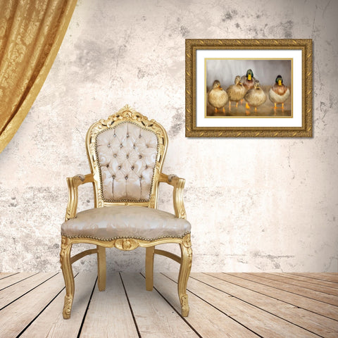 The Whole Family Gold Ornate Wood Framed Art Print with Double Matting by Kimberly, Allen