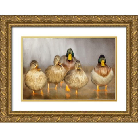 The Whole Family Gold Ornate Wood Framed Art Print with Double Matting by Kimberly, Allen