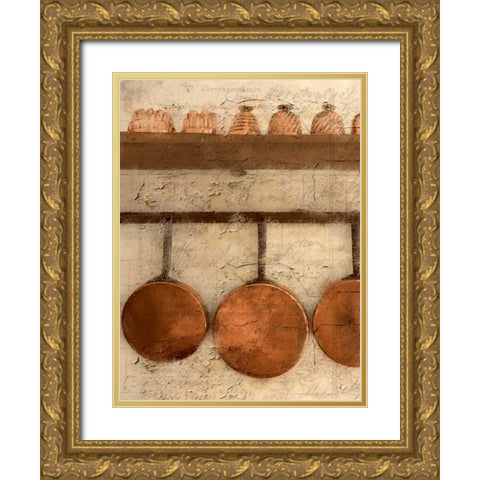 Copper 1 Gold Ornate Wood Framed Art Print with Double Matting by Allen, Kimberly