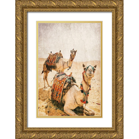 At rest Gold Ornate Wood Framed Art Print with Double Matting by Kimberly, Allen