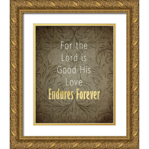 Psalms 2 Gold Ornate Wood Framed Art Print with Double Matting by Kimberly, Allen