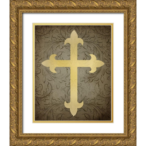 Psalms 4 Gold Ornate Wood Framed Art Print with Double Matting by Kimberly, Allen