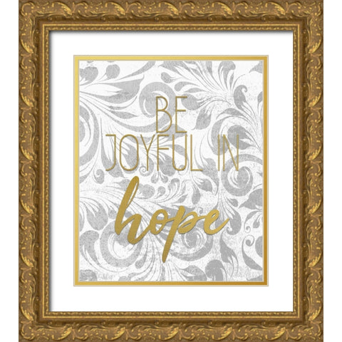 Kneel 2 Gold Ornate Wood Framed Art Print with Double Matting by Kimberly, Allen