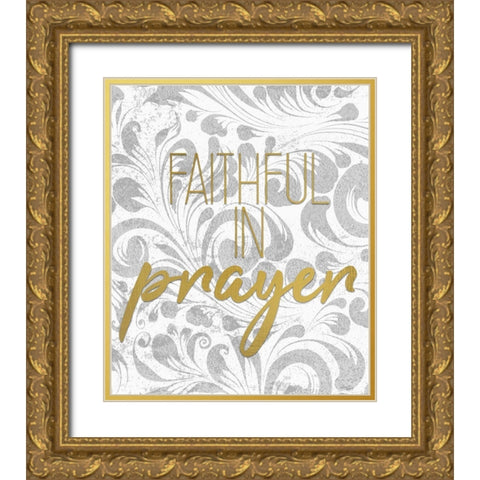 Kneel 3 Gold Ornate Wood Framed Art Print with Double Matting by Kimberly, Allen