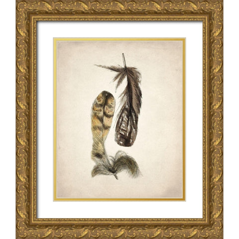 Natural 1 Gold Ornate Wood Framed Art Print with Double Matting by Kimberly, Allen