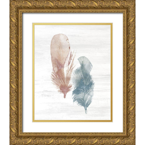 Nested 1 Gold Ornate Wood Framed Art Print with Double Matting by Kimberly, Allen