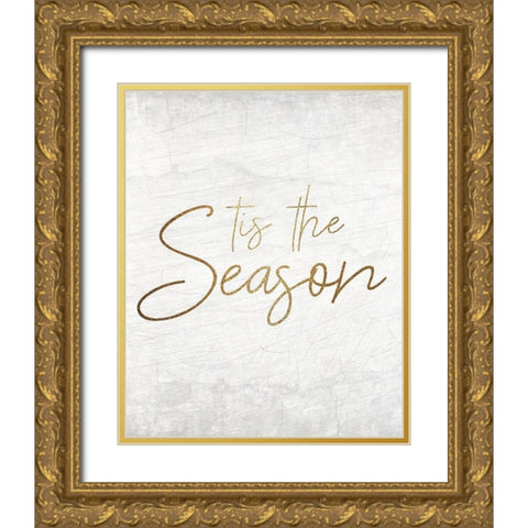 Christmas Luxe 3 Gold Ornate Wood Framed Art Print with Double Matting by Kimberly, Allen