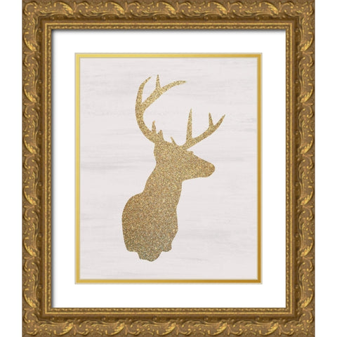 Christmas Romance 1 Gold Ornate Wood Framed Art Print with Double Matting by Kimberly, Allen