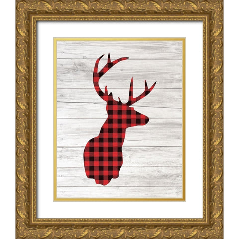 Farmhouse Christmas 6 Gold Ornate Wood Framed Art Print with Double Matting by Kimberly, Allen