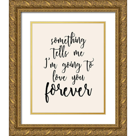 Forever Gold Ornate Wood Framed Art Print with Double Matting by Kimberly, Allen