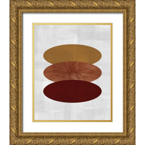 Three of a Kind 2 Gold Ornate Wood Framed Art Print with Double Matting by Kimberly, Allen