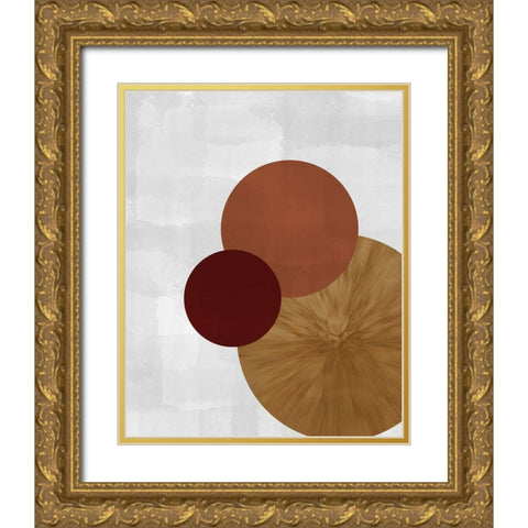 Three of a Kind 3 Gold Ornate Wood Framed Art Print with Double Matting by Kimberly, Allen