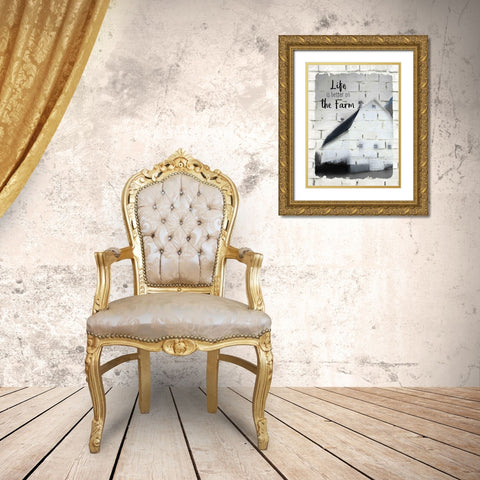 Farm Life 2 Gold Ornate Wood Framed Art Print with Double Matting by Kimberly, Allen