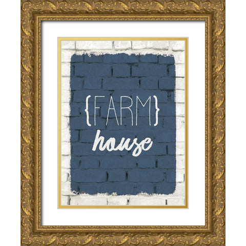 Farm Life 5 Gold Ornate Wood Framed Art Print with Double Matting by Kimberly, Allen