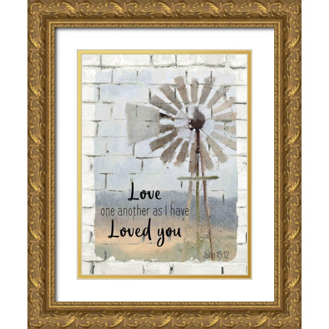 Farm Life 6 Gold Ornate Wood Framed Art Print with Double Matting by Kimberly, Allen