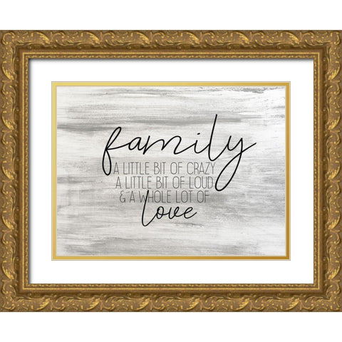 A Little Bit Gold Ornate Wood Framed Art Print with Double Matting by Kimberly, Allen