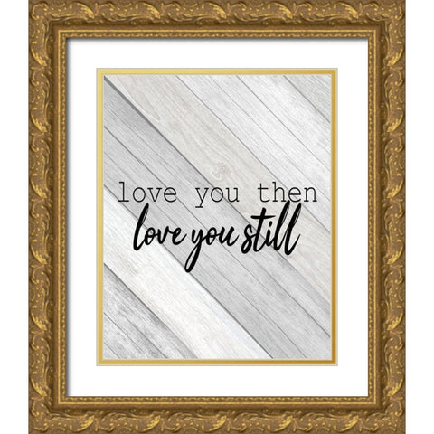 Forever Family 5 Gold Ornate Wood Framed Art Print with Double Matting by Kimberly, Allen