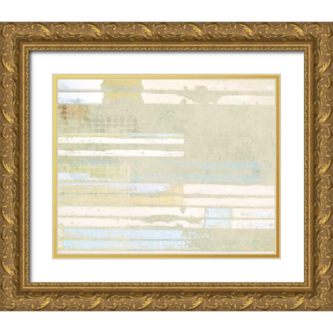 Coastal Dreams Pattern 1 Gold Ornate Wood Framed Art Print with Double Matting by Allen, Kimberly