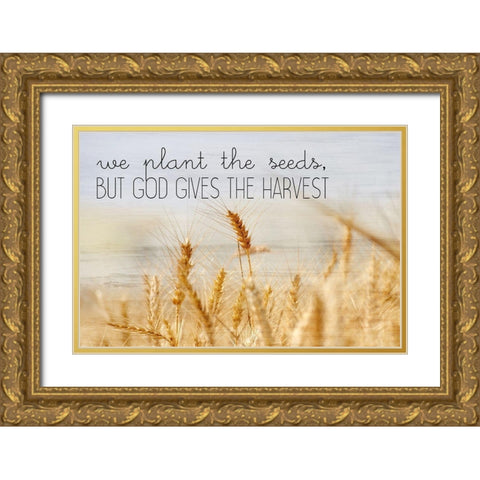 The Harvest Gold Ornate Wood Framed Art Print with Double Matting by Kimberly, Allen