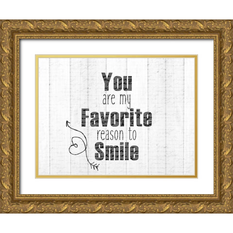 Our Love 2 Gold Ornate Wood Framed Art Print with Double Matting by Kimberly, Allen