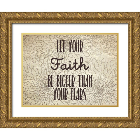 Be Joyful 2 Gold Ornate Wood Framed Art Print with Double Matting by Kimberly, Allen