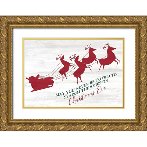 Search the Skies Gold Ornate Wood Framed Art Print with Double Matting by Kimberly, Allen