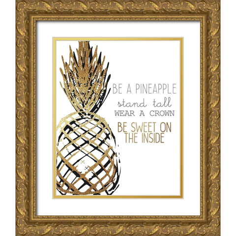 Be Sweet Gold Ornate Wood Framed Art Print with Double Matting by Kimberly, Allen