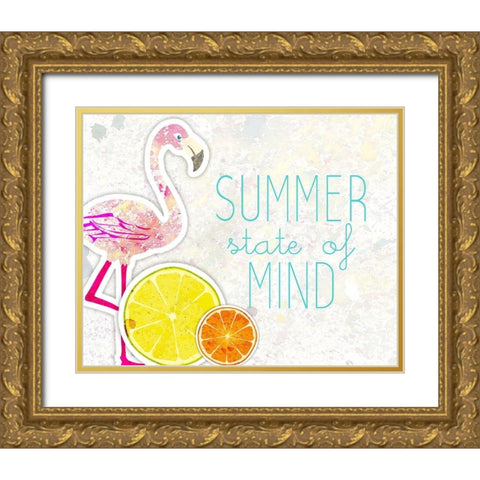 Summer State of Mind Gold Ornate Wood Framed Art Print with Double Matting by Kimberly, Allen