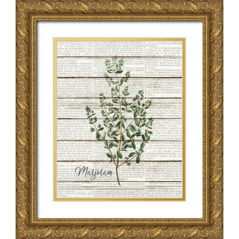Marjoram Gold Ornate Wood Framed Art Print with Double Matting by Kimberly, Allen