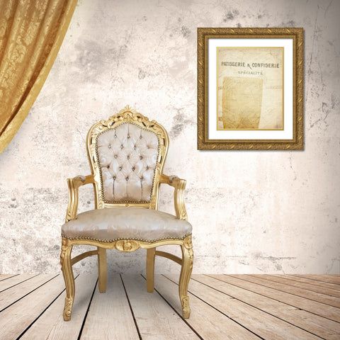 Coffee 2 Gold Ornate Wood Framed Art Print with Double Matting by Kimberly, Allen