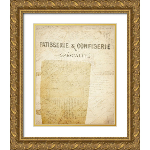Coffee 2 Gold Ornate Wood Framed Art Print with Double Matting by Kimberly, Allen