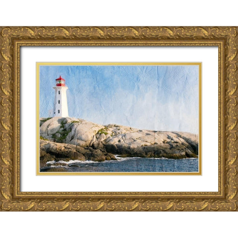 Lookout Gold Ornate Wood Framed Art Print with Double Matting by Kimberly, Allen