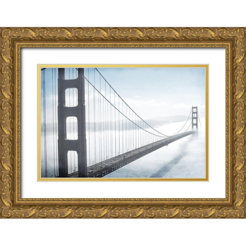 Into the Mist Gold Ornate Wood Framed Art Print with Double Matting by Kimberly, Allen