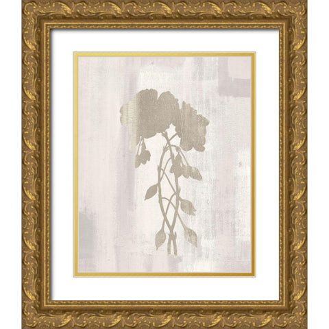 Silhouette 3 Gold Ornate Wood Framed Art Print with Double Matting by Kimberly, Allen