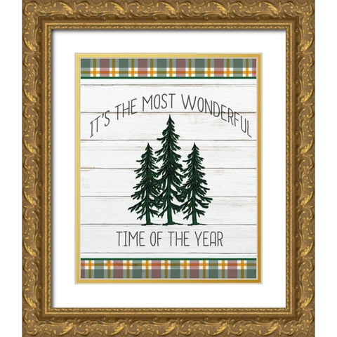 Wonderful Time Gold Ornate Wood Framed Art Print with Double Matting by Kimberly, Allen
