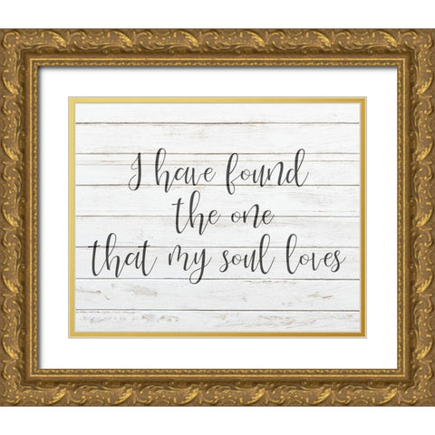 My Soul Gold Ornate Wood Framed Art Print with Double Matting by Kimberly, Allen