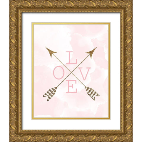 Forever 1 Gold Ornate Wood Framed Art Print with Double Matting by Kimberly, Allen