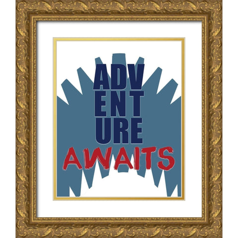 Wild One 6 Gold Ornate Wood Framed Art Print with Double Matting by Kimberly, Allen