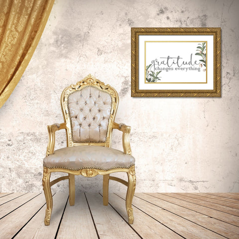 Homebody 5 Gold Ornate Wood Framed Art Print with Double Matting by Kimberly, Allen
