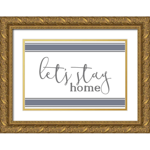 Homebody 7 Gold Ornate Wood Framed Art Print with Double Matting by Kimberly, Allen
