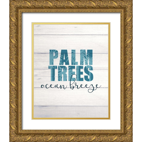 Salty Air 1 Gold Ornate Wood Framed Art Print with Double Matting by Kimberly, Allen