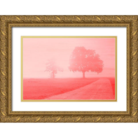 Dawn Gold Ornate Wood Framed Art Print with Double Matting by Kimberly, Allen