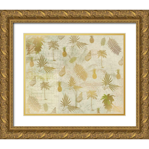 In the Tropics Gold Ornate Wood Framed Art Print with Double Matting by Allen, Kimberly