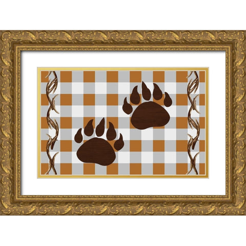 In the Woods 1 Gold Ornate Wood Framed Art Print with Double Matting by Kimberly, Allen