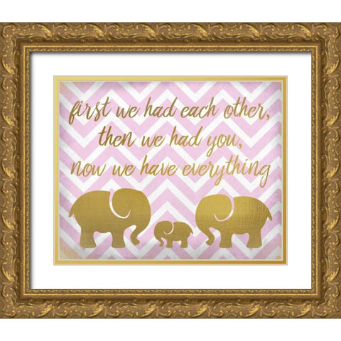 Everything Girl Gold Ornate Wood Framed Art Print with Double Matting by Allen, Kimberly