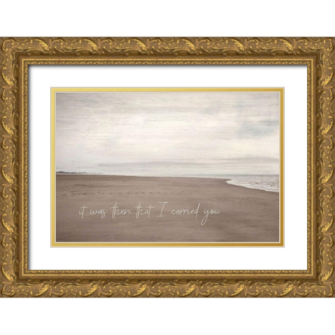 I Carried You Gold Ornate Wood Framed Art Print with Double Matting by Kimberly, Allen