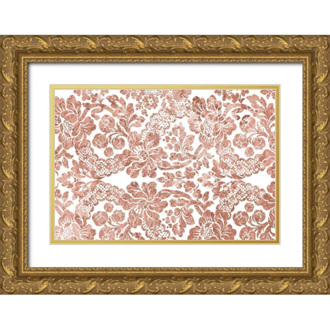 Multi Scroll v5 Gold Ornate Wood Framed Art Print with Double Matting by Kimberly, Allen