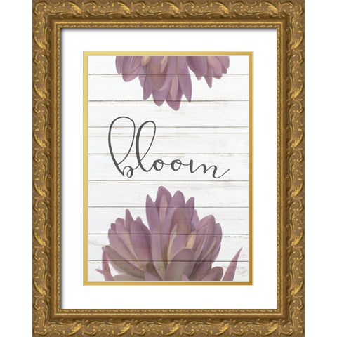 Bloom Grow 2 Gold Ornate Wood Framed Art Print with Double Matting by Kimberly, Allen